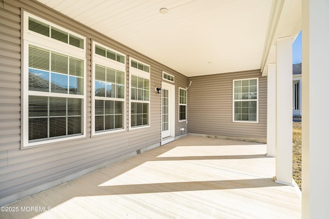 deck featuring a porch