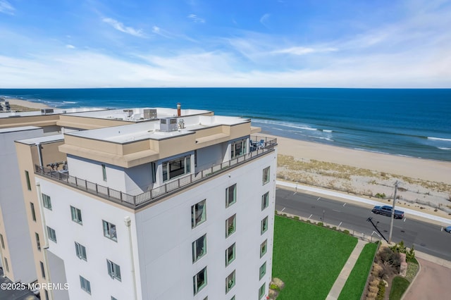 388 Ocean Ave N Unit 6D, Long Branch, NJ 07740 - water view featuring nearby beach