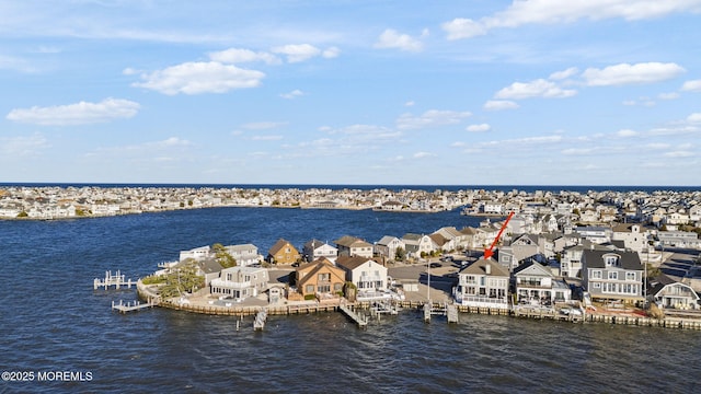 property view of water with a residential view