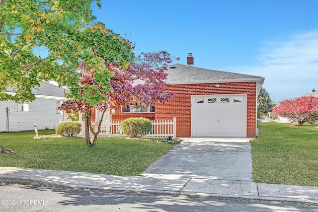 view of front facade with a shingled roof, brick siding, driveway, and an attached garage