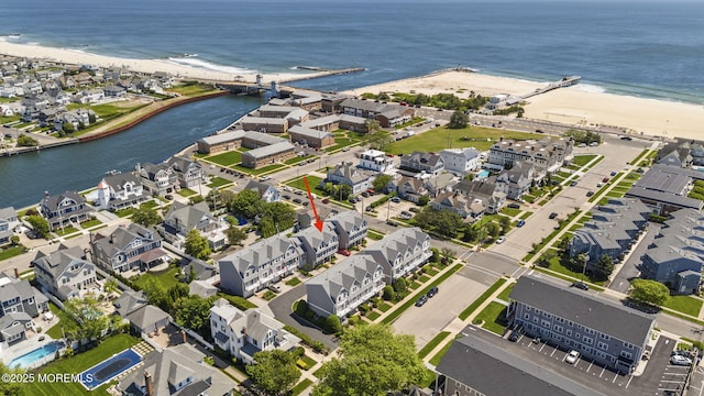 200 2nd Ave Unit 14, Belmar, NJ 07719 - aerial view of property's location with waterfront with a beach and nearby suburban area