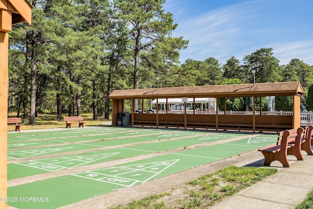 surrounding community featuring shuffleboard