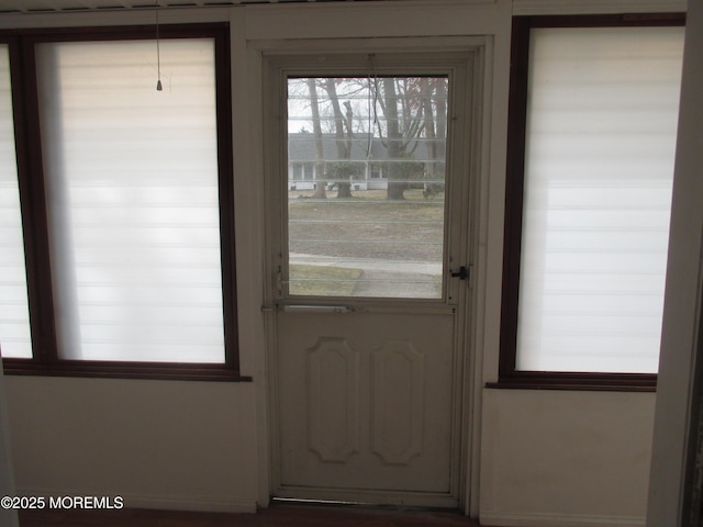 view of doorway to outside