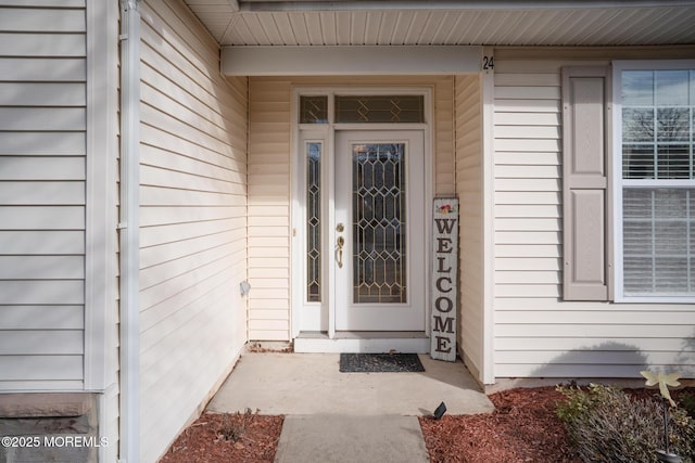 view of property entrance