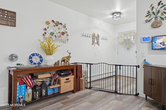 interior space with light wood-style flooring