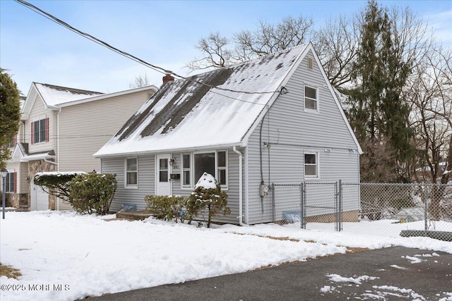 view of cape cod house