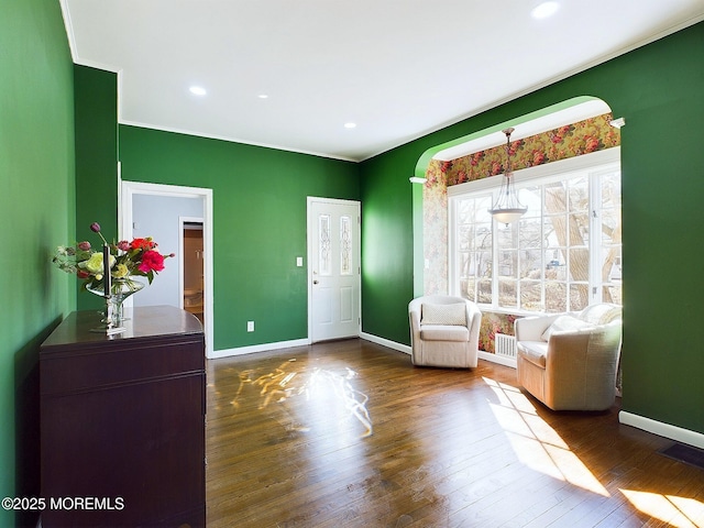 78 Lake Ave, Ocean Grove, NJ 07756 - unfurnished room with dark wood-type flooring and baseboards