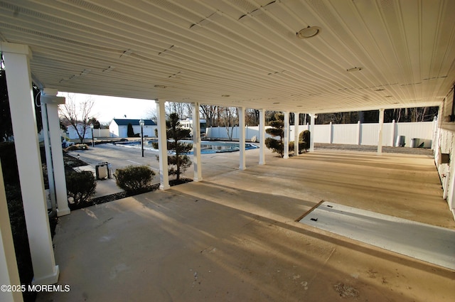 view of patio / terrace with fence