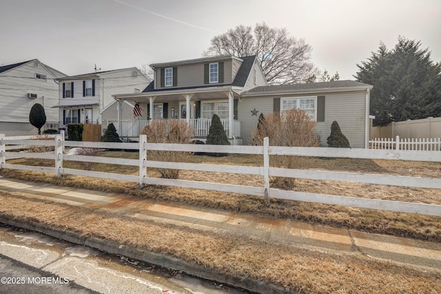 view of front of house with a porch