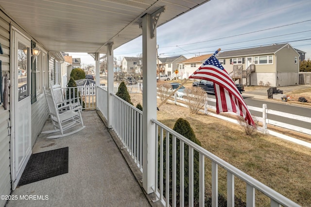 balcony with a porch