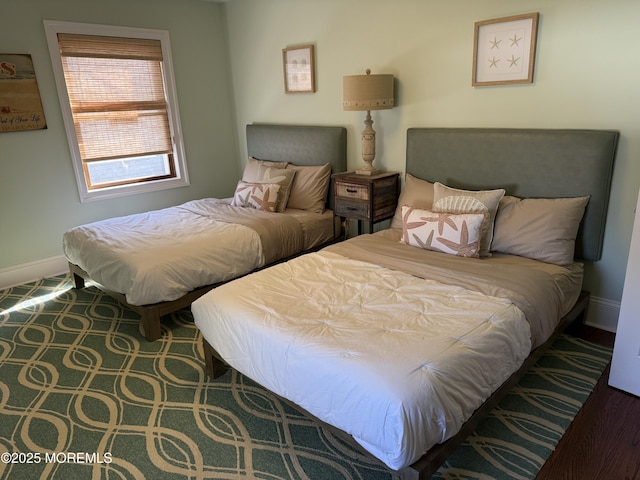 bedroom with baseboards