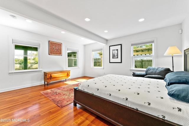 605 Broadway, Barnegat Light, NJ 08006 - bedroom featuring recessed lighting, multiple windows, and light wood-style floors