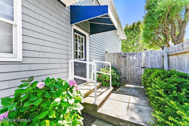 view of patio / terrace with fence
