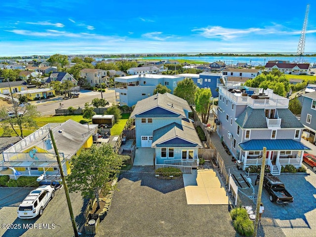 605 Broadway, Barnegat Light, NJ 08006 - bird's eye view with a residential view and a water view