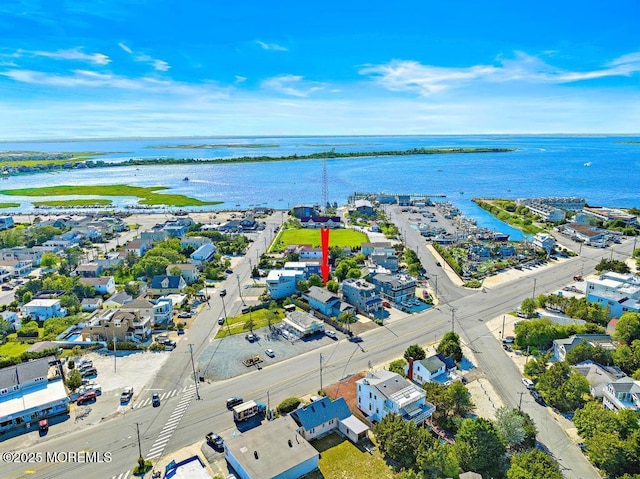 605 Broadway, Barnegat Light, NJ 08006 - drone / aerial view featuring a water view