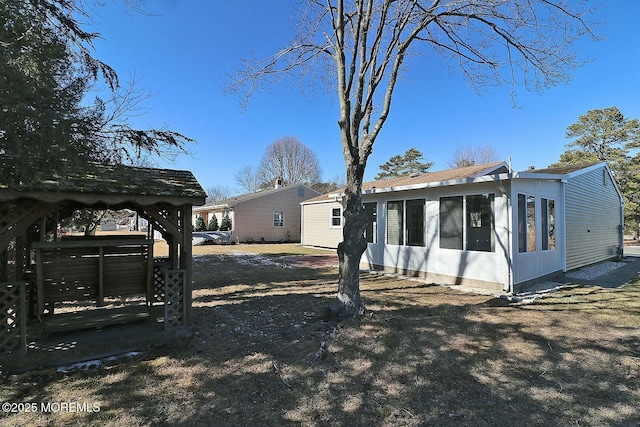 view of back of property