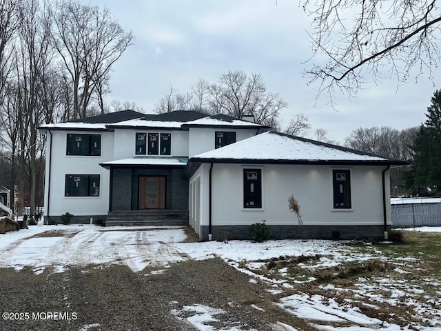 view of front of property with stucco siding