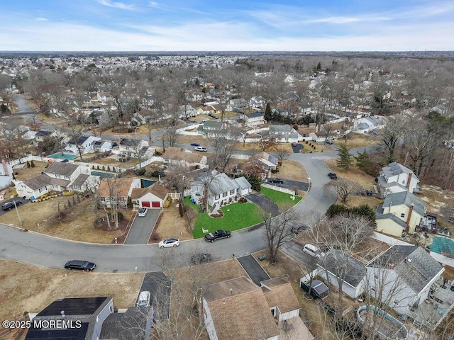 birds eye view of property featuring a residential view