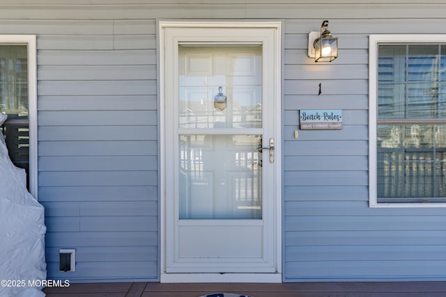 view of entrance to property