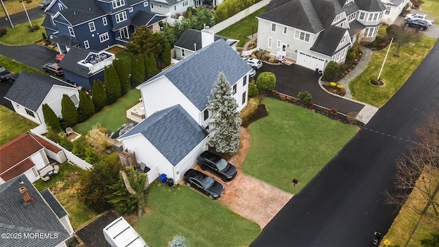 aerial view featuring a residential view