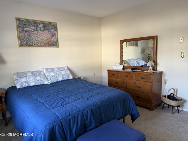 bedroom with carpet flooring