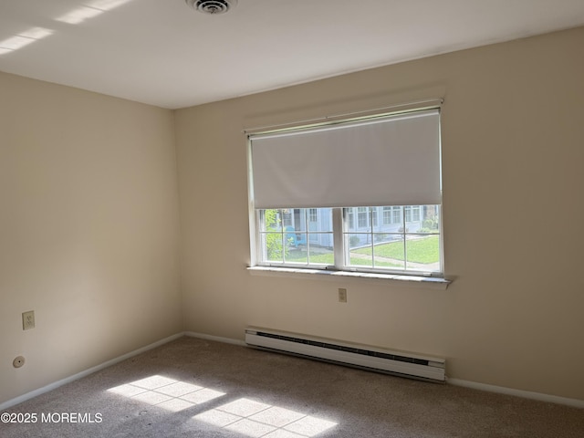 7B Cambridge Cir Unit B, Manchester, NJ 08759 - carpeted empty room featuring baseboard heating and baseboards