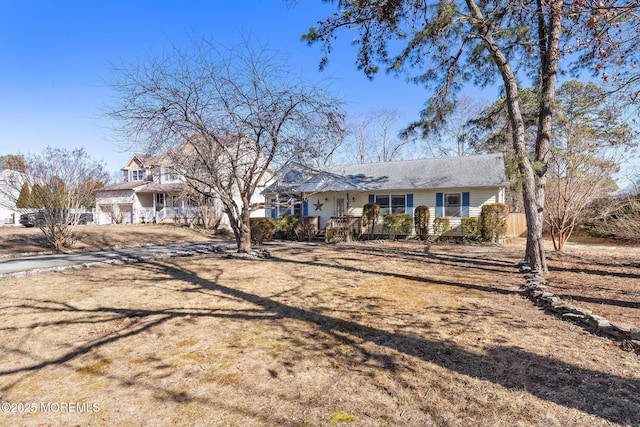 view of front of property with covered porch