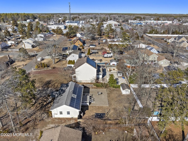 bird's eye view featuring a residential view