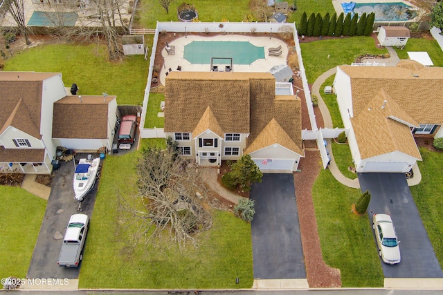 birds eye view of property