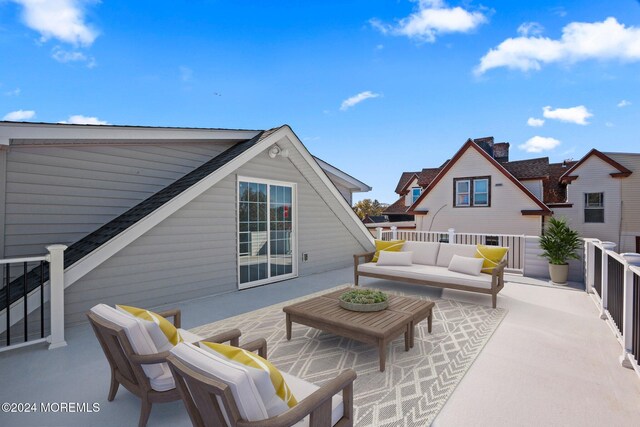 view of patio / terrace with an outdoor living space
