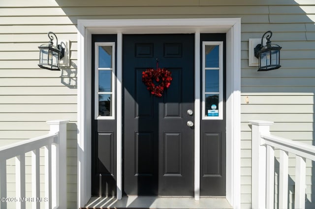 view of entrance to property