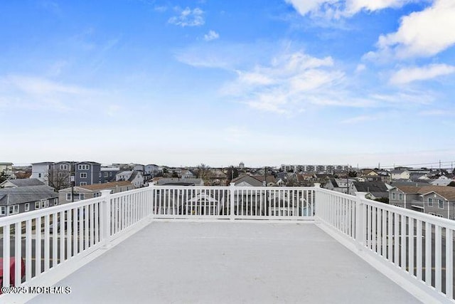 view of patio featuring a residential view