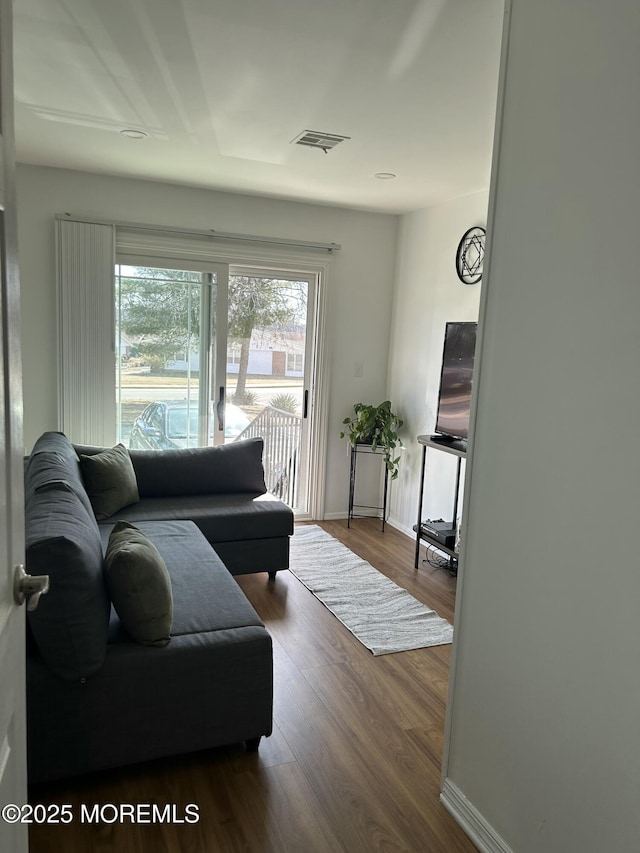 882 Balmoral Ct Unit D, Lakewood, NJ 08701 - living room featuring wood finished floors and baseboards