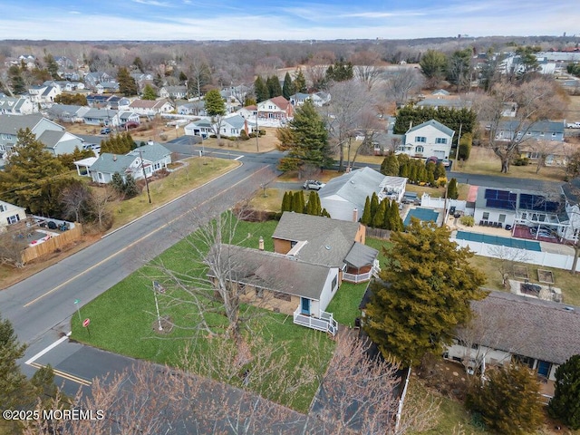 drone / aerial view featuring a residential view