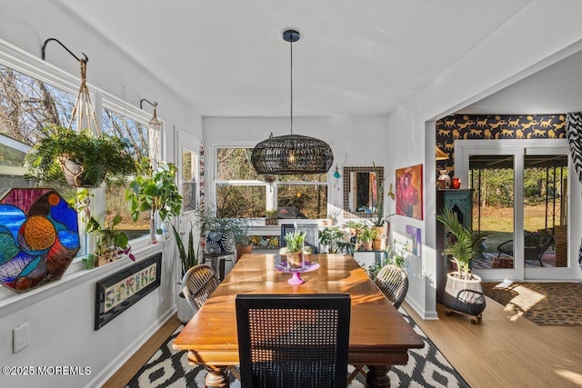 sunroom / solarium featuring a wealth of natural light