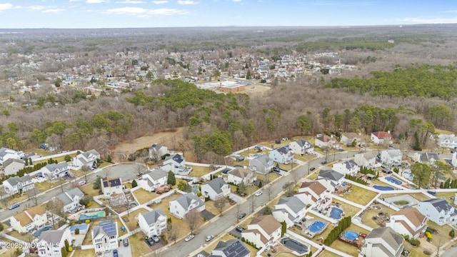 bird's eye view with a residential view