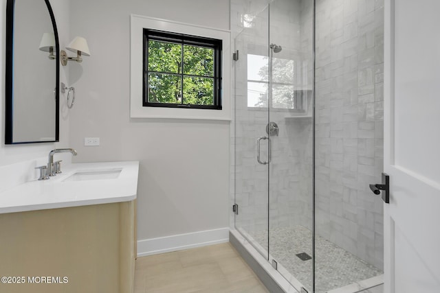 121 Black Point Rd, Rumson, NJ 07760 - full bathroom featuring vanity and a shower stall