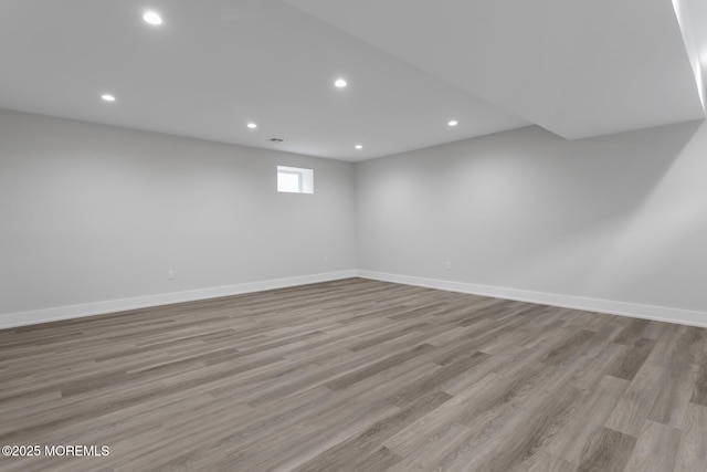 121 Black Point Rd, Rumson, NJ 07760 - unfurnished room with wood finished floors and recessed lighting