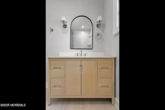 121 Black Point Rd, Rumson, NJ 07760 - bathroom featuring vanity and a shower