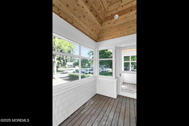 121 Black Point Rd, Rumson, NJ 07760 - unfurnished sunroom with hardwood / wood-style flooring