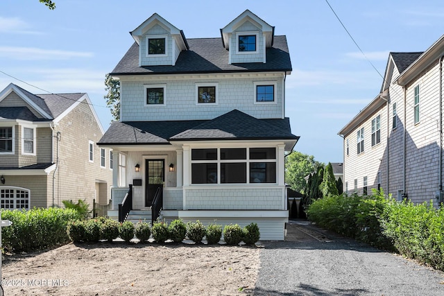121 Black Point Rd, Rumson, NJ 07760 - view of front of home with roof with shingles