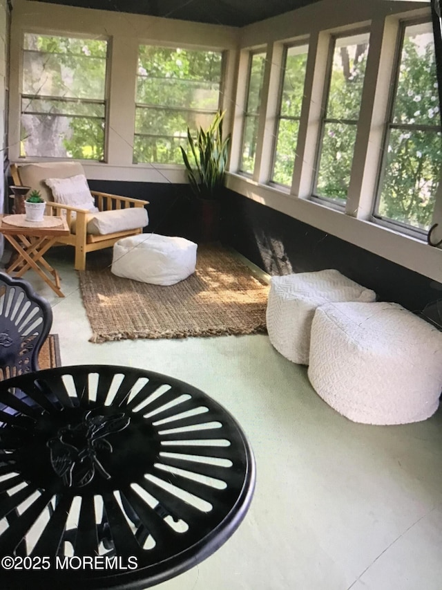 view of sunroom / solarium