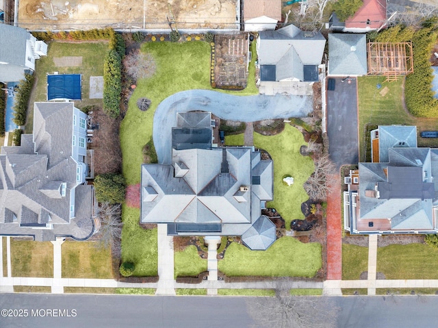 birds eye view of property featuring a residential view