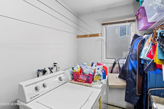 laundry area featuring laundry area and washing machine and dryer