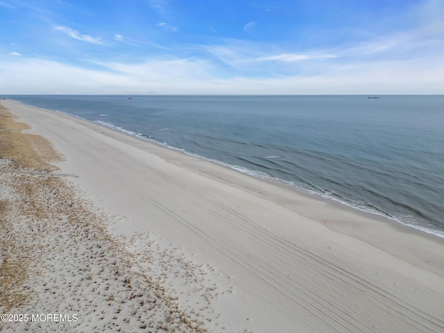 property view of water with a view of the beach