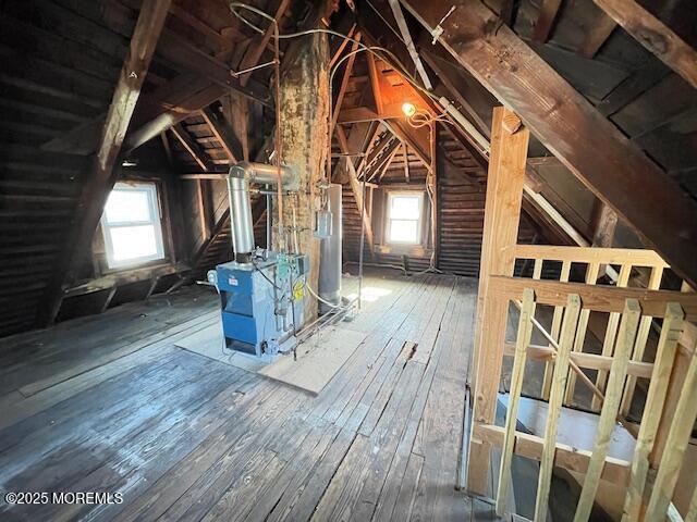 attic with plenty of natural light