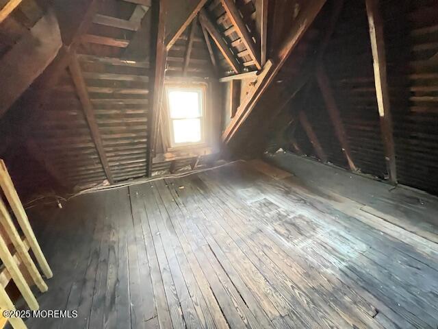 view of attic