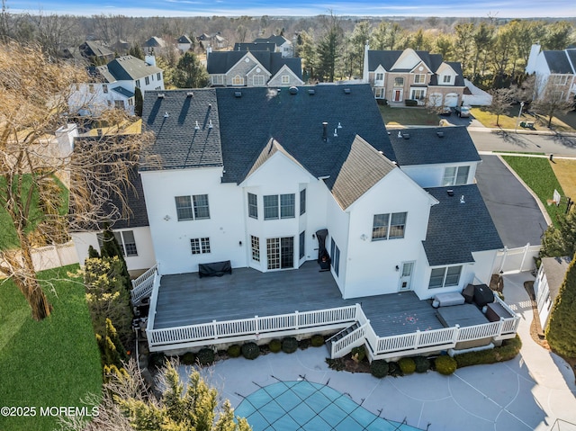 bird's eye view featuring a residential view