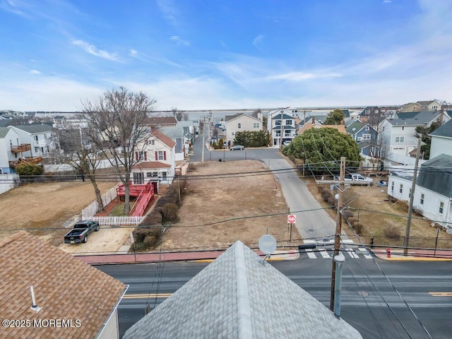 aerial view featuring a residential view