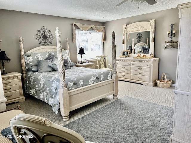2 Apache Dr, Toms River, NJ 08753 - bedroom featuring a ceiling fan, carpet, and a textured ceiling